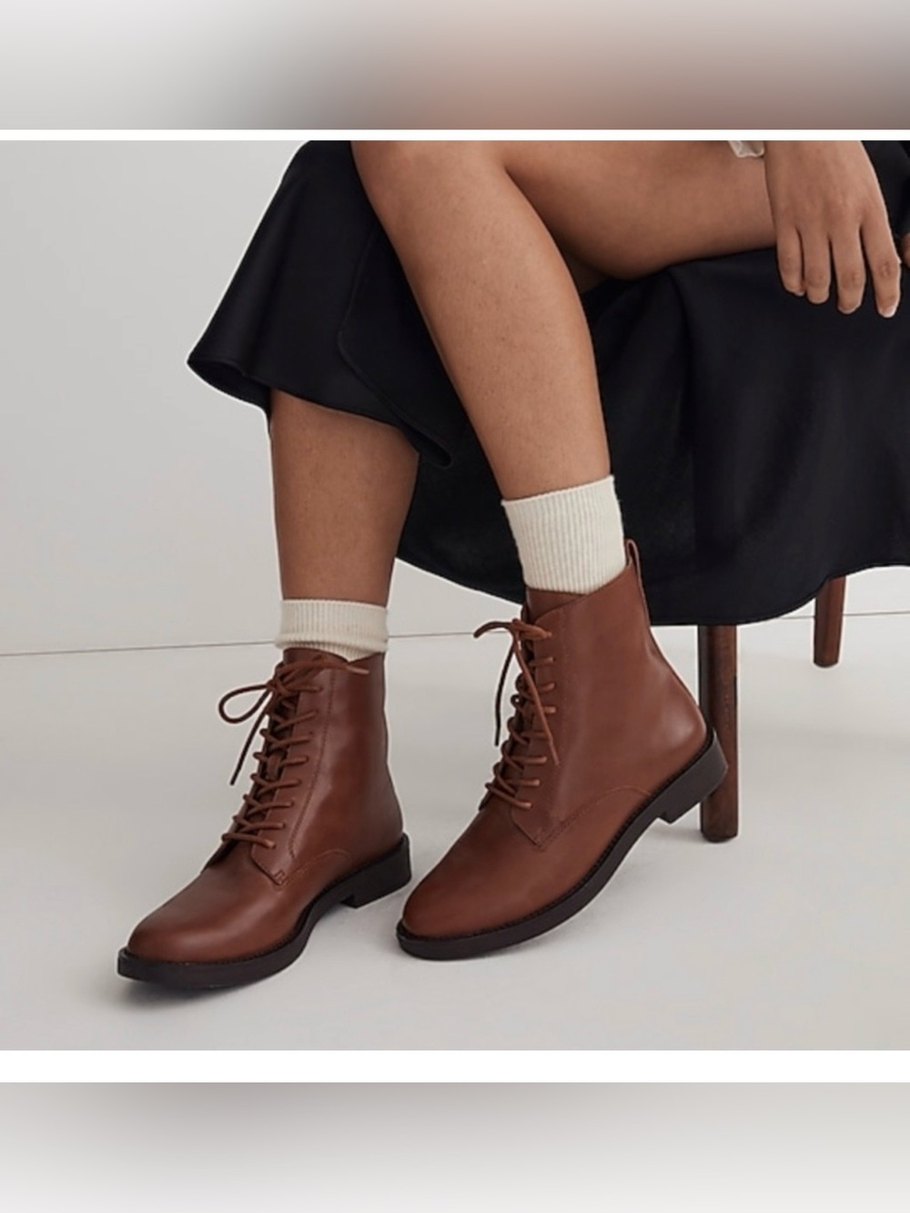 Madewell Evelyn lace-up ankle boots